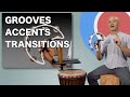 Percussion for grooves accents and transitions  musical tutorial