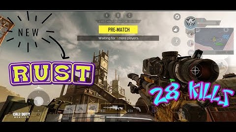 *NEW* RUST Map Gameplay|28 Kills|Domination|Call of Duty Mobile| Season 6 | HD Gameplay #COD #CODM