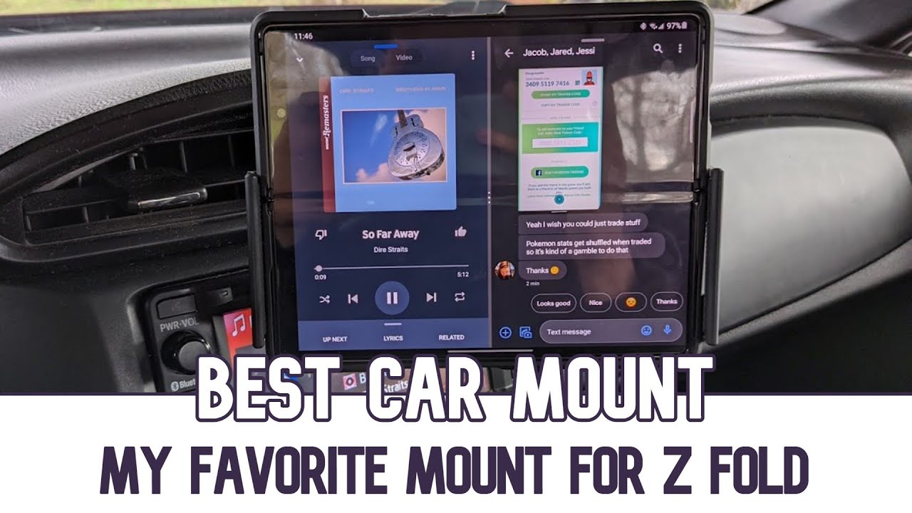 The best car mount for Samsung Galaxy Z Fold 2 YouTube