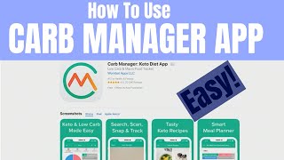 Carb manager app how to use -