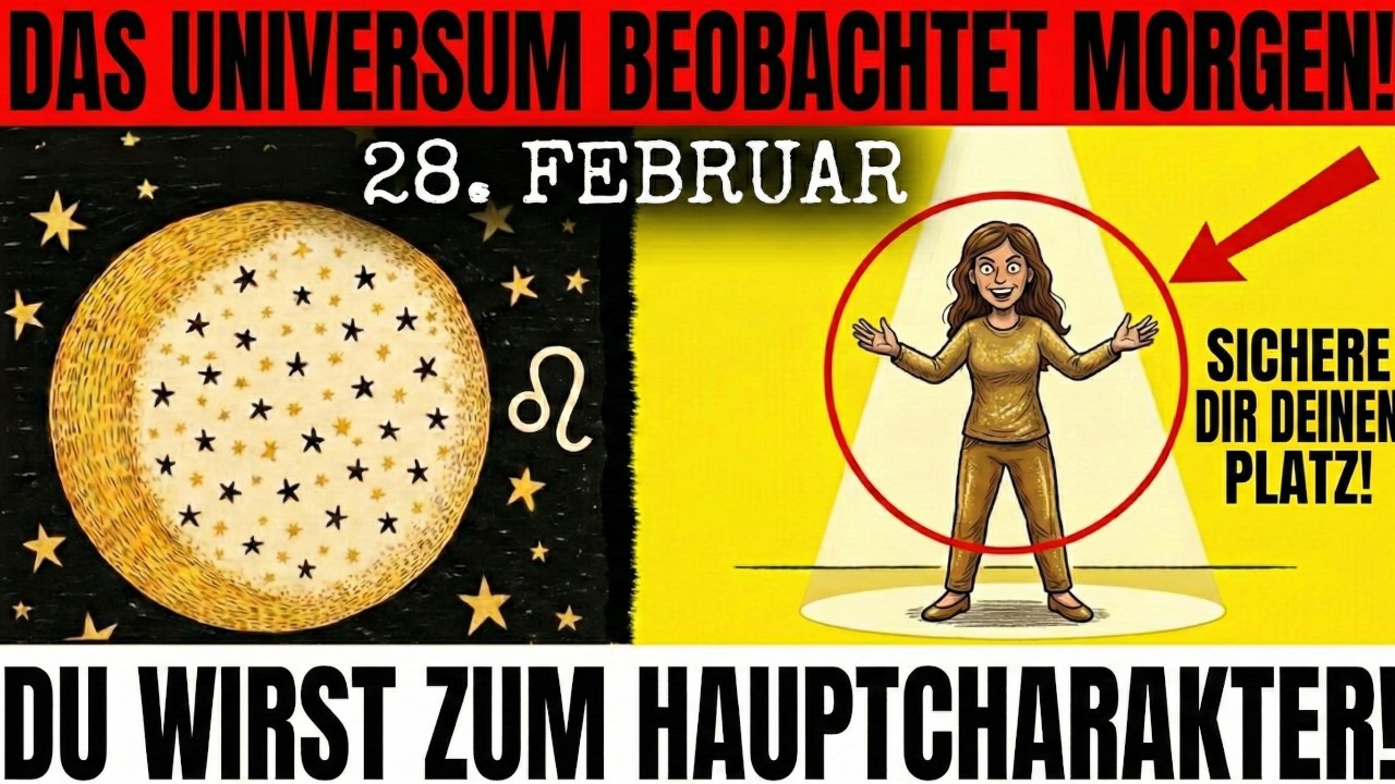 MORGEN: Universum fokussiert DICH - Löwe-Mond entfesselt deine Hauptcharakter-Energie