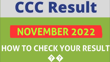 CCC NOVEMBER 2022 RESULT  DECLARED#CCC#howtocheck#NIELIT#allstudentsresultdeclared#november2022