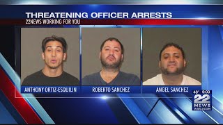 3 arrested after confrontation with Chicopee police officer