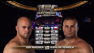 UFC Karlos “Terminátor” Vémola vs Jon Madsen FULL FIGHT