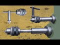 I make a handheld drill chuck holder for lathe tailstock