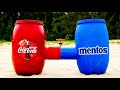 Experiment: Giant Coca Cola and Mentos