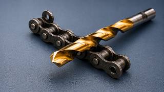 Sharpen Drill Bits to Razor Sharp | A Motorcycle Chain Secret Trick