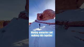 Making Memories and walking vids in Arches #treadmillworkout #hiking #utah