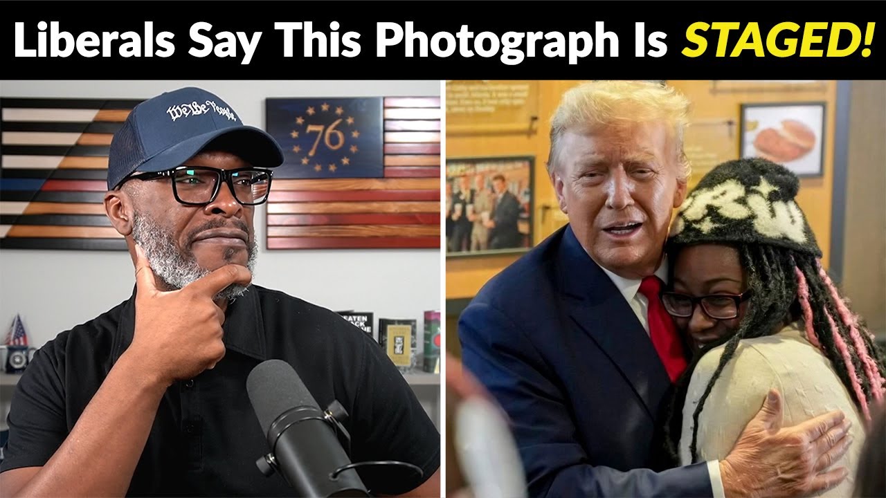 Liberal Haters Accuse Black Woman Of STAGING Photo With Trump!