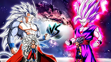 Xeno Goku V2 (all form) (New) VS TND Monarch Gohan Beast in Jump Force Mugen