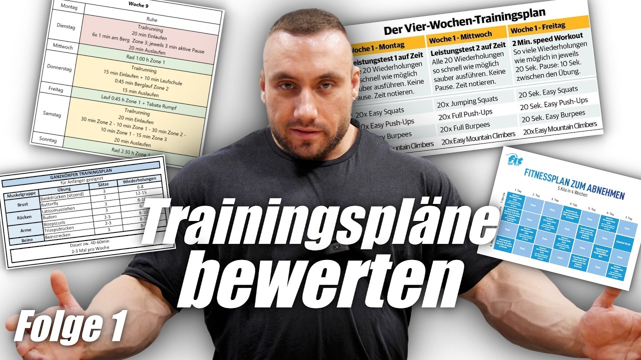 Ich BEWERTE eure TRAININGSPLÄNE l Folge 1
