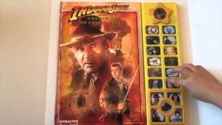 Indiana Jones Kingdom Crystal Skull Interactive Sound Large Book Play a Sound Harrison Ford Lebeouf