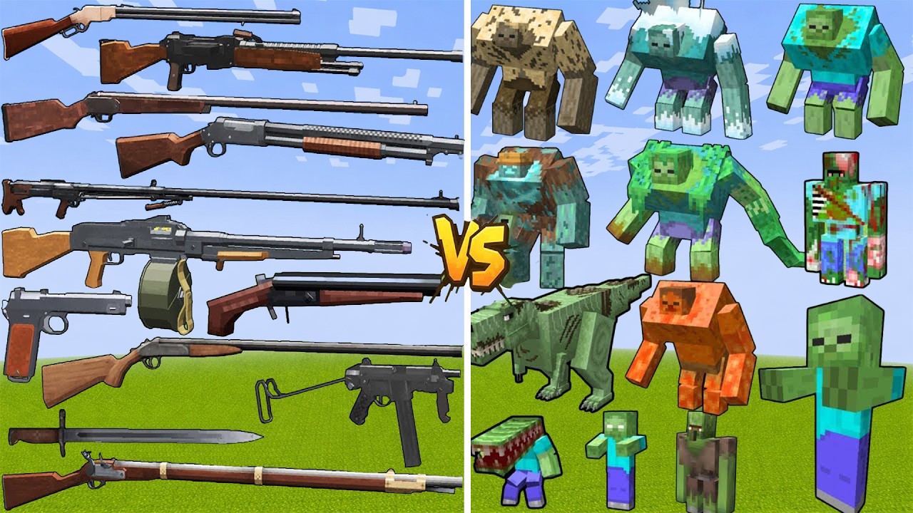 What TaCZ Chocolate Man Gun Can Defeat The Most All Zombie in Minecraft ...