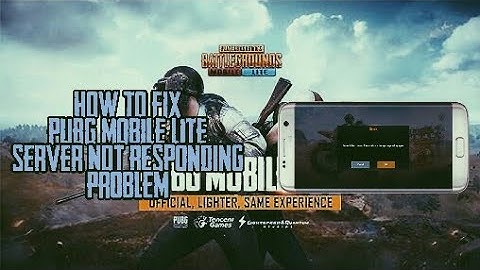 How to fix pubg mobile lite server not responding problem not fake 100% working