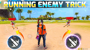 Running Enemy Headshot Trick 🔥 Free Fire Max
