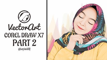 VECTOR HIJAB MOTIF / PART 2 (speedart) CORELDRAW X7