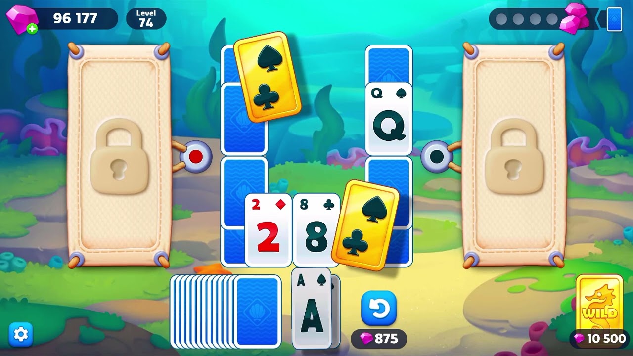 🐠 Cozy Fishdom Solitaire 🧡 Levels 71-75 | Relaxing No Commentary Gameplay