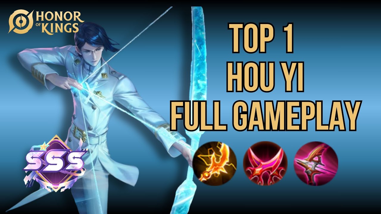 TOP 1 HOU YI FARM LANE BROKEN BUILD | FULL GAMEPLAY | HONOR OF KINGS