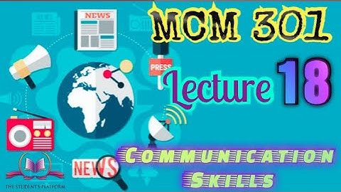 MCM 301 Lecture 18 Short VU Lectures