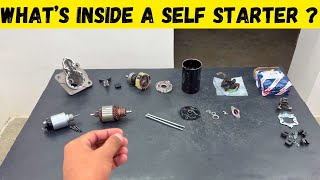 Parts Inside A Self Starter Motor And Their Functions