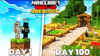 My First Day in One Block Survival! 😜