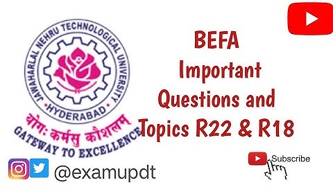 Business Economics & Financial Accounting (BEFA) Important Questions and Topics | R18 | R22