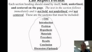 good lab report