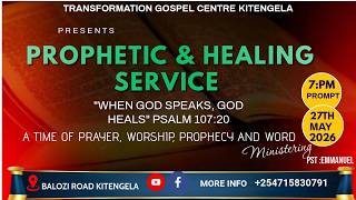 “When God Speaks, Mountains Move” – Midweek Prophetic & Healing Encounter 05/27/2026