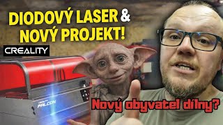 Nový obyvatel dílny a 22W laser v akci! Creality Falcon 2 Pro
