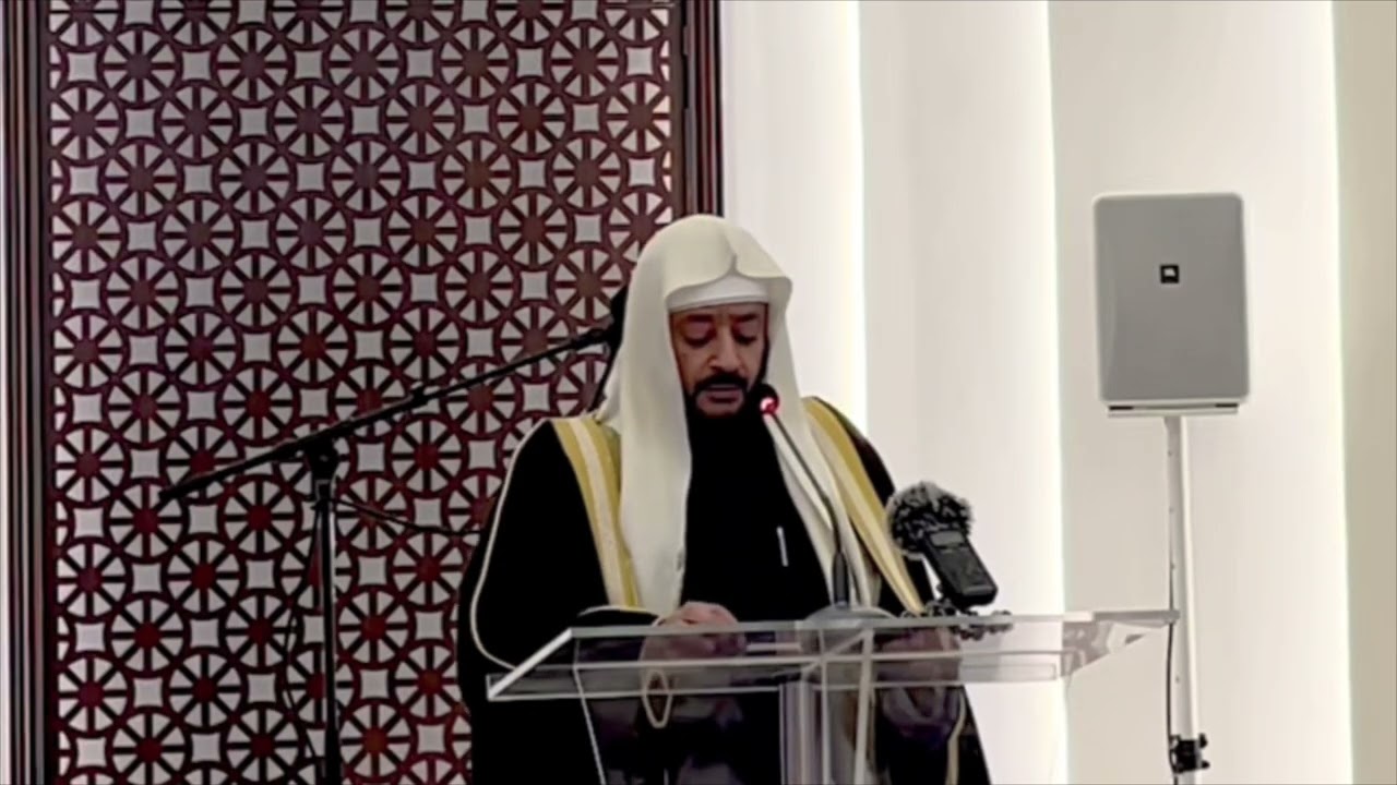 كلمة المجلس الأعلى للشئون الاسلامية يلقيها الشيخ د. إبراهيم المريخي في أفتتاح جامع عبدالله ناس