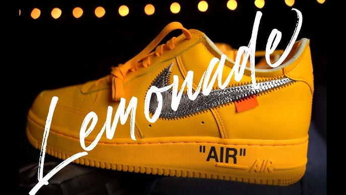 Air Force 1 x OFF-WHITE University Gold Sneakers/Shoes DD1876-700 (US 7½)