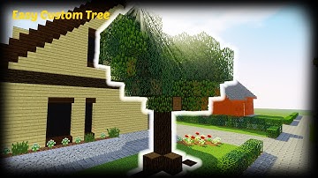 Minecraft - How To Build A Simple Custom Tree | Tutorial |