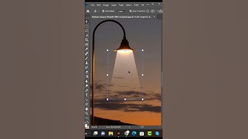 Spotlight Effect - Short Photoshop Tutorial | Lamp Post Light Effect Photoshop CC  #shorts