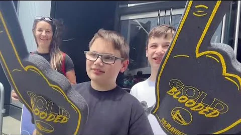 Excited Warriors fans gather at Chase Center with or without tickets