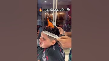cắt tóc bằng lửa không hề nóng