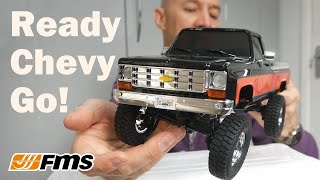 FMS FCX18 Chevy K10 Unboxing. 1/18 scale RC crawler.