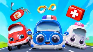 Fire Truck, Police Car, Ambulance  Little Rescue Squad | Kids Songs | BabyBus  Cars World