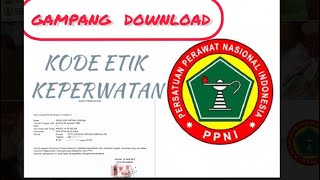 CARA GAMPANG DOWNLOAD SURAT PERNYATAAN  PATUH ETIKA PROFESI NIRA PPNI 2022
