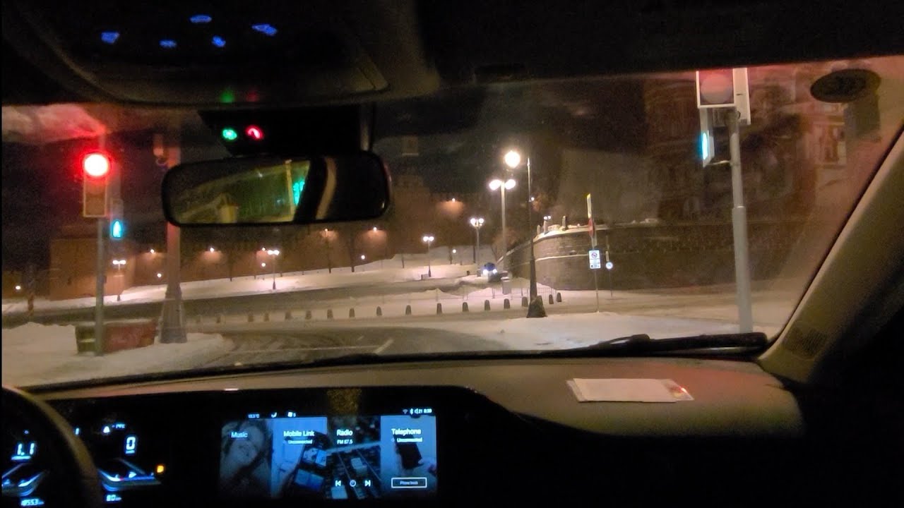 POV Empty Moscow at Night • Winter Driving Aesthetic Пустая Москва ночью • Атмосфера зимней дороги. 