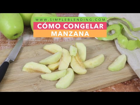 Video: ¿Cómo se congelan las manzanas secas?