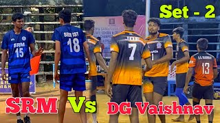 Semi Final ✨ set -2 | SRM Vs DG Vaishnav 😎 tnvolleys | championship match 👍