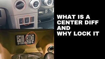 What Does a Center Differential Lock Do