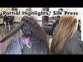 Partial Highlights | Silk Press and Highlights | Cassandra Olivia