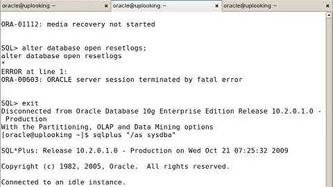 Oracle（ocp）视频教程71
