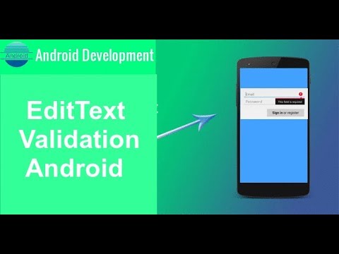 How to set the Error Message on Edit Text if it is Empty easy way for beginners YouTube
