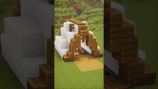 Minecraft Starter House Build Tutorial 🏠| Easy Survival Base Idea |  #Minecraft