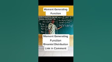 Mgf mean and variance of Binomial Distribution: #mgf #binomialdistribution #mean  #variance