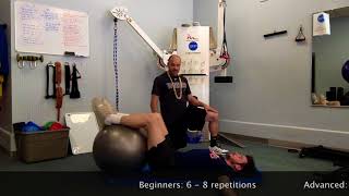 Swiss Ball Reverse Crunch for youtube