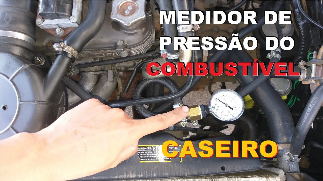 Medidor de pressão de Combustível simples de fazer.