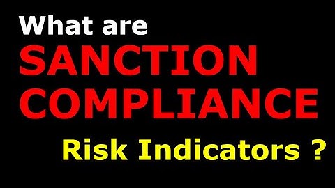 Sanctions Compliance Risk Indicators